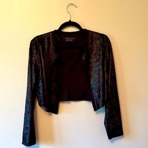 Zara cropped black jacket